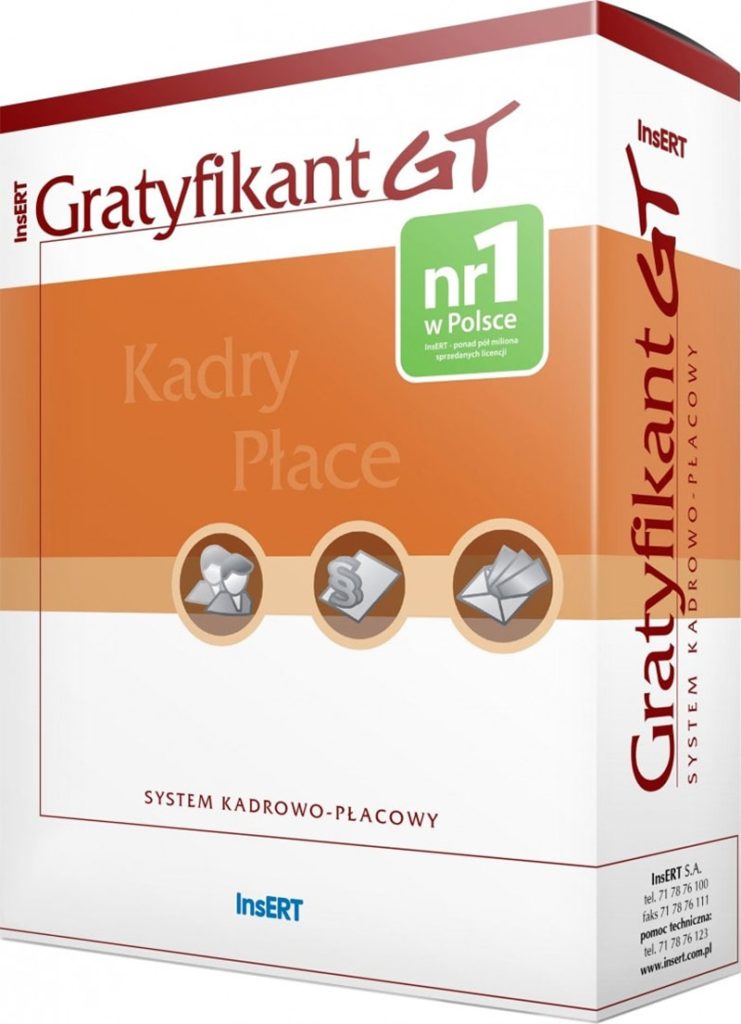 Gratyfikant GT - InsERT - Kadry i Płace, program dla Twojej firmy