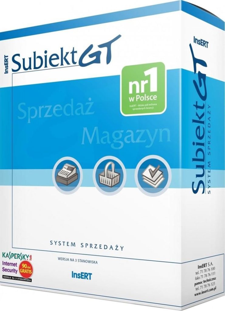 Subiekt GT - InsERT - Program dla firm - Sprzedaż i Magazyn
